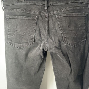 MOTHER The looker jeans a model spy black wash grey denim stretch sz 32h